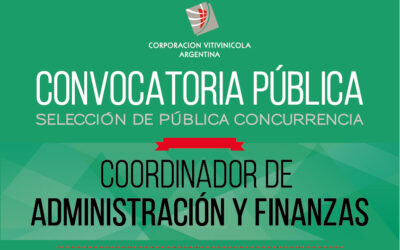 CONVOCATORIA PÚBLICA. COORDINADOR DE ADMINISTRACIÓN Y FINANZAS.