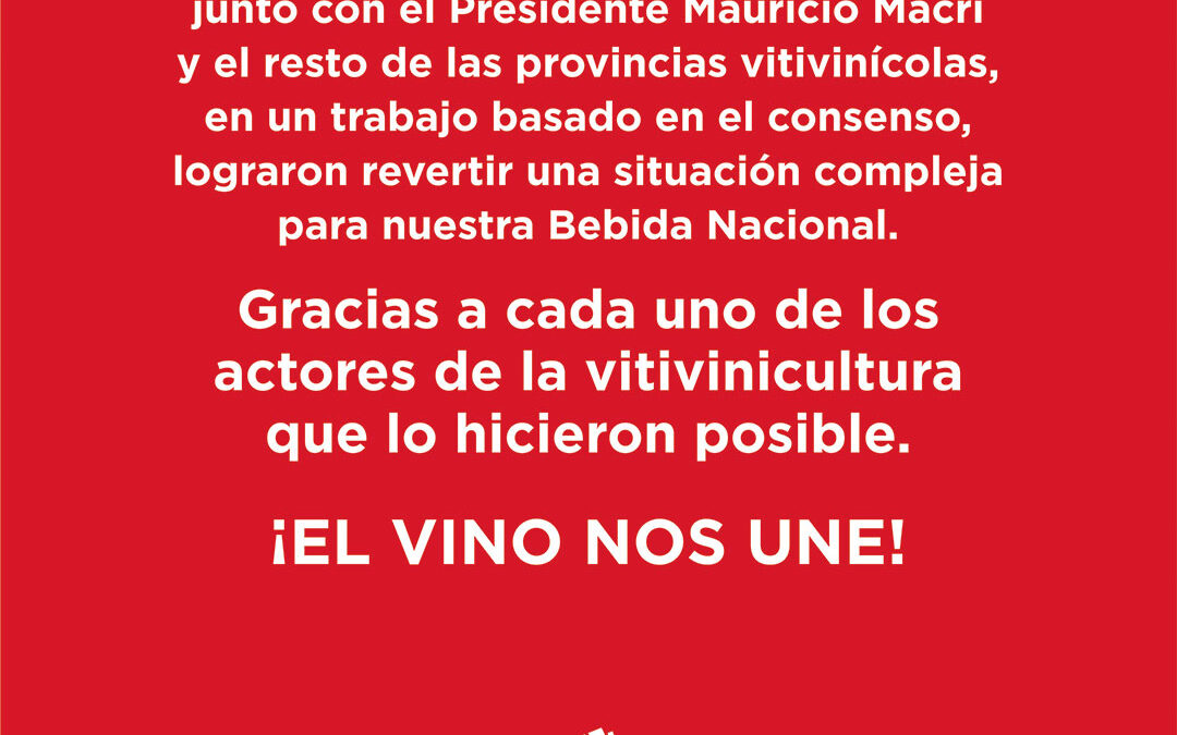 Gobiernos provinciales y toda la industria unidos por el vino